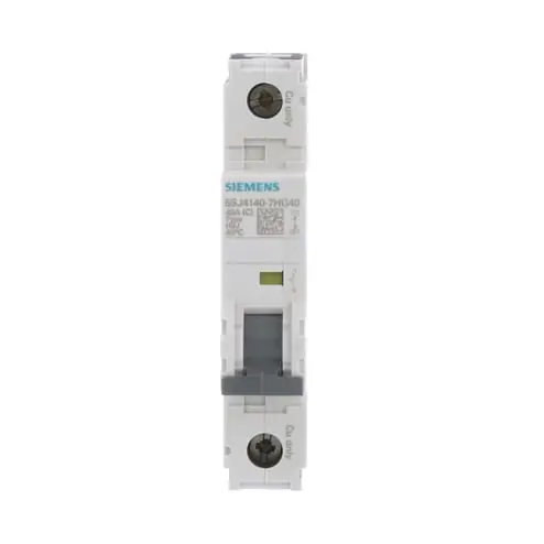 Siemens 5SJ4140-7HG40 Miniature Circuit Breaker 40A 1P 240V