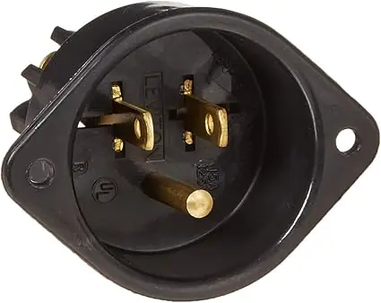 Leviton 5239 Flanged Inlet Receptacle 15 Amp 125 Volt