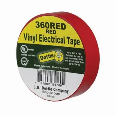 Dottie 360RED 3/4in Premium Color Coding PVC Tape 6ft