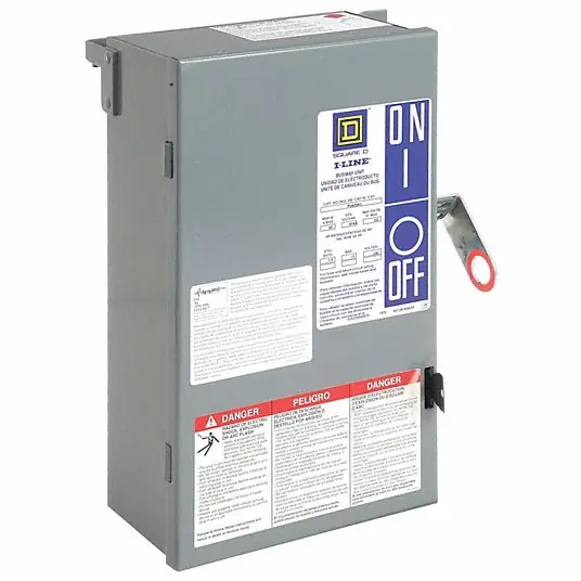 Square D PQ3606G 60 Amp 3-Pole Fusible Plug-In Unit