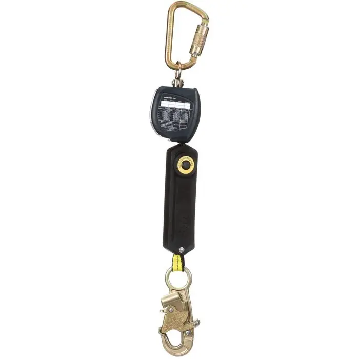 3M 3100520 Dbi-sala Nano-lok 6 ft. Personal Self-Retracting Lifeline with Anchor Hook, Web, Steel Snap Hook, Ansi Class 1