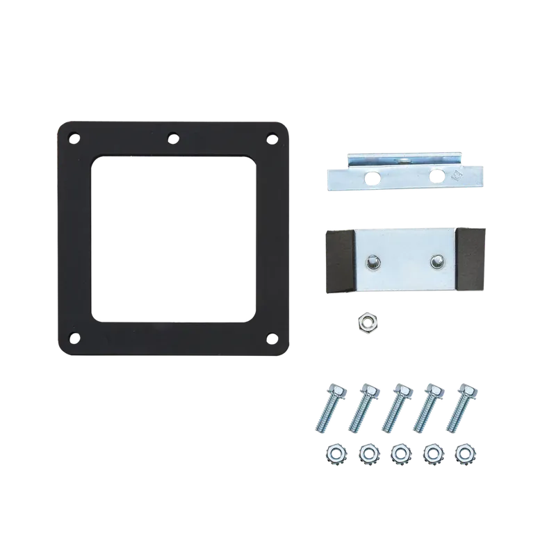 Hoffman F44lsag Seal Plate, 90 Deg, 4.00x4.00, Steel/Zinc