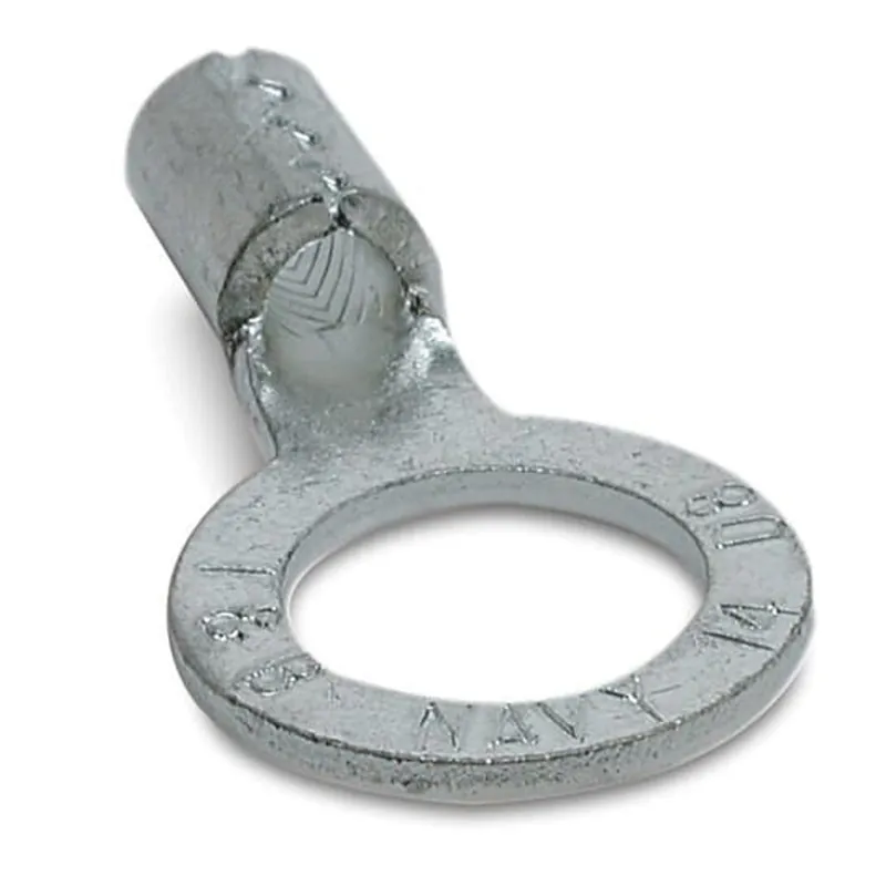 Sta-Kon F73 Non-Insulated Large Brazed Seam Ring Terminal 4 AWG 3/8 Inch 200 Pack