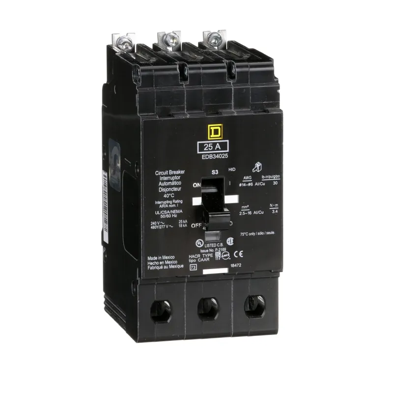 Square D EDB34025 miniature circuit breaker 25 amp