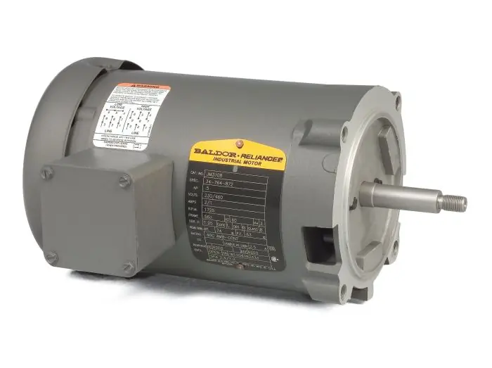 Baldor Motor Jm3108 .5hp, 1720rpm, 3ph, 60hz, 56j, 3416m, Open, F1