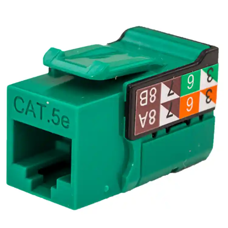 Vertical Cable 351-V2615/GR Cat5E Data Grade Keystone Jack