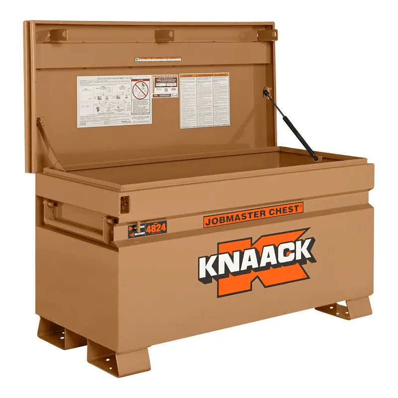 Knaack 4824-KL 48 in. W x 24 in. L x 28 in. H, Steel Jobsite Tool Storage Chest with Lock