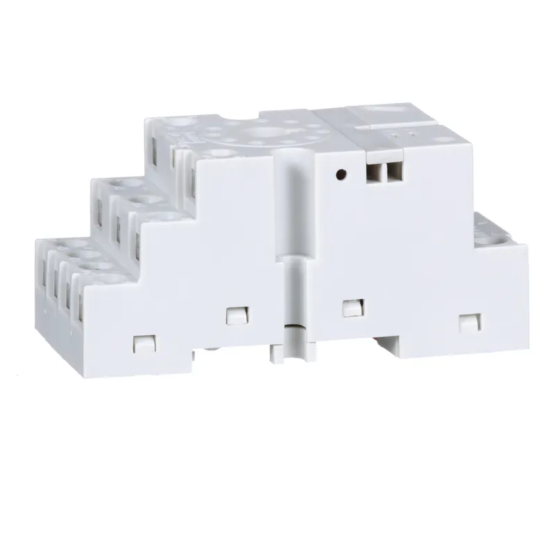 Square D 8501NR62 300 VAC 10 Amp Din Rail/Direct Panel Mount Double Tier Relay Socket