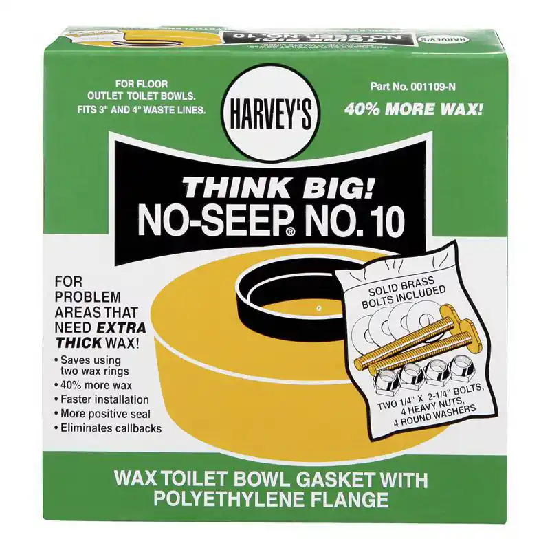 Oatey 1109-N Toilet Bowl Gasket with Wax & Flange Polyethylene