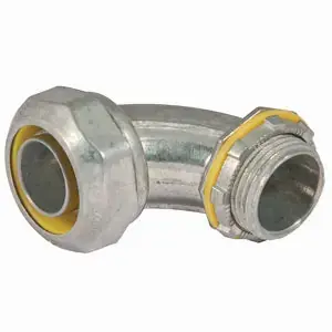 Raco 3423DC Liquidtight Connctr, 90 deg., 3/4 inches Dc Zinc