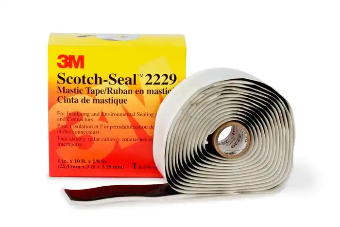 3M 2229-2.5X3.75IN Scotch-Seal Black Insulating Tape 2 1/2 in x 3 3/4 in