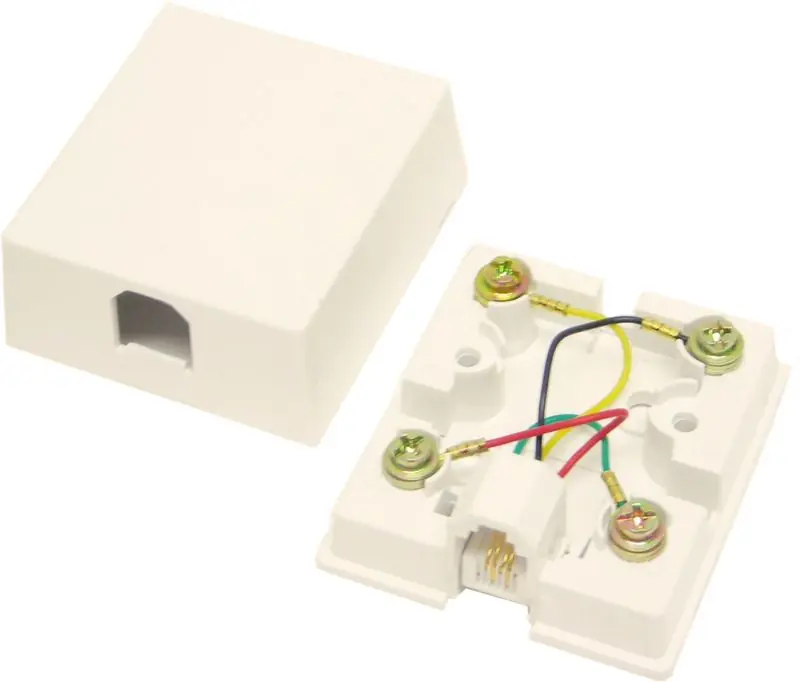 Leviton 4625A-24T Type 625A2 Surface Mount Jack 6P4C Screw Terminal