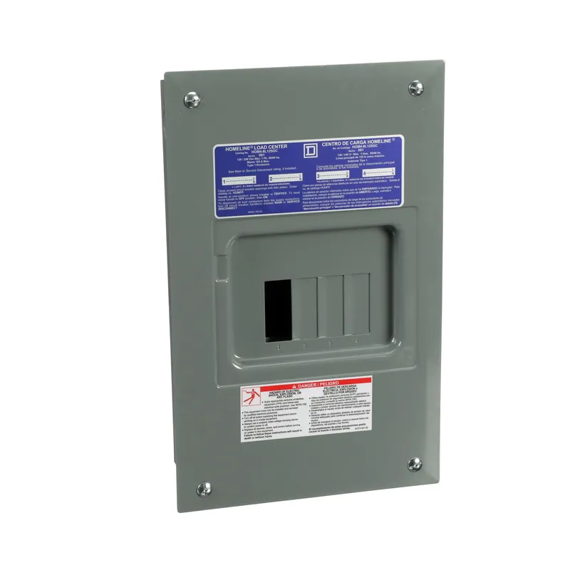 Square D HOM48L125GC Load Center 125 Amp 4-Space 8-Circuit NEMA 1
