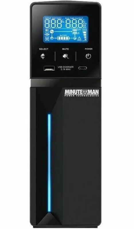 Minuteman ETR1500LGU Entrust-LG Line-Interactive Mini Tower UPS 1500VA/900W 10-Outlet
