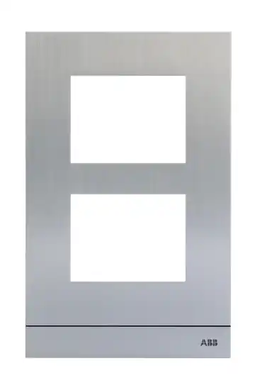 Abb 51022CF-A Cover Frame, 2 Modules, Size 1/2, Aluminum Alloy, 125mm