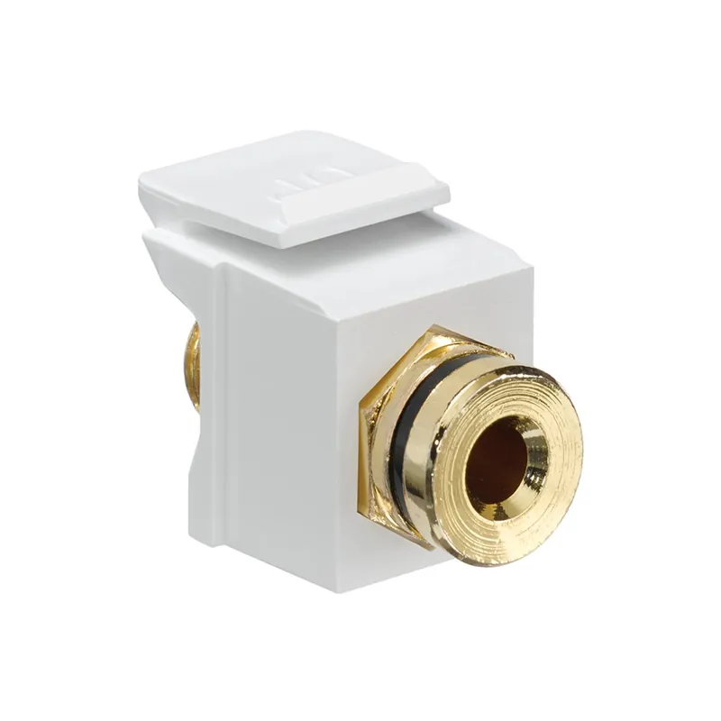 Leviton 40837-BWE Banana Jack QuickPort Coupler