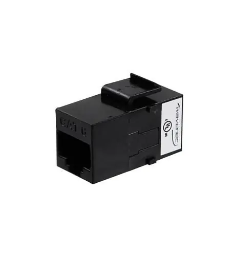 Wavenet 6KSCBK25 Coupler Cat 6 Inline (Black 25pk)