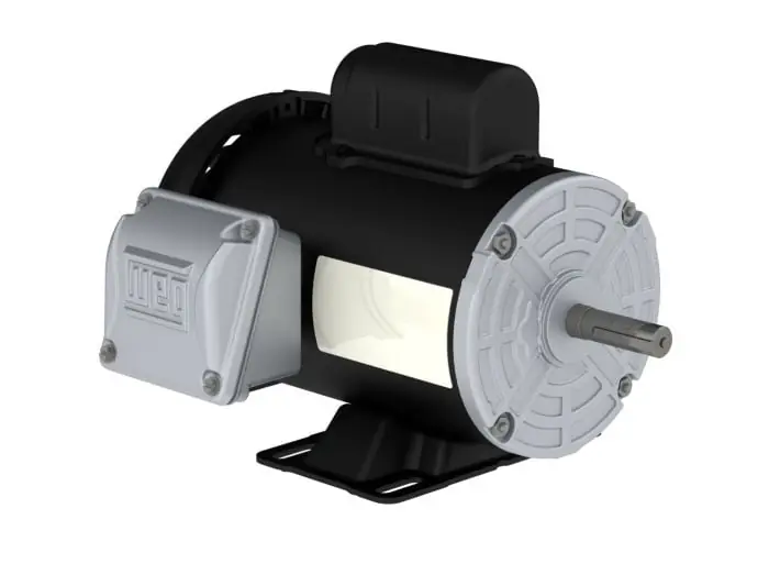 Weg .3318ES1BW56-S Motor, 0.33 HP, 1800 RPM, TEFC, W56 Frame