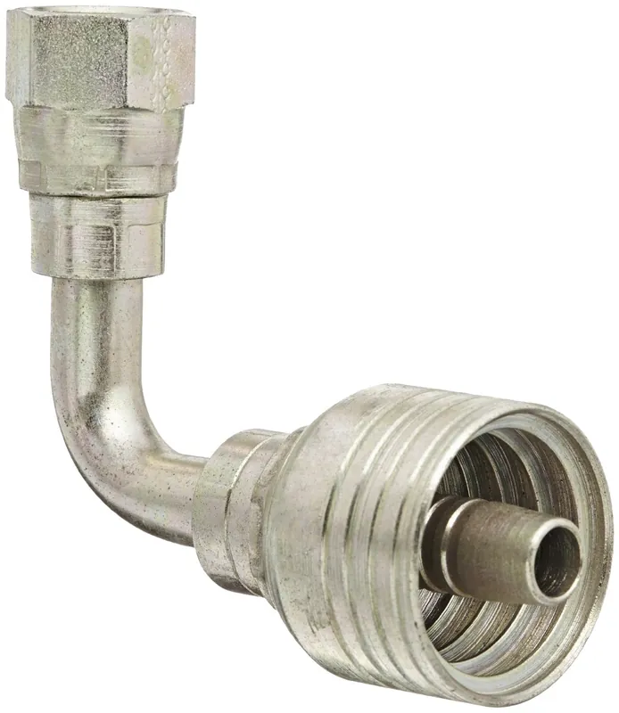 Eaton 1BA12FJB12 Aeroquip Global TTC12 Crimp Hose Fitting 90 Degree Elbow