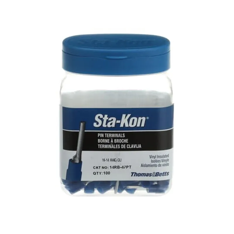 Sta-Kon 14RB-47PT vinyl-insulated pin terminal 16-14 AWG