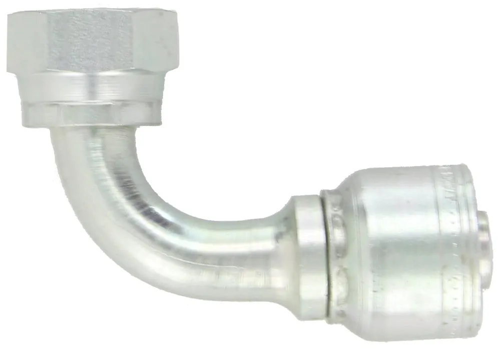 Eaton 1AA12FRB12 Aeroquip Carbon Steel Global TTC Crimp Hose Fitting 3/4 inches Hose ID, 1-3/16 inches - 12 Thread