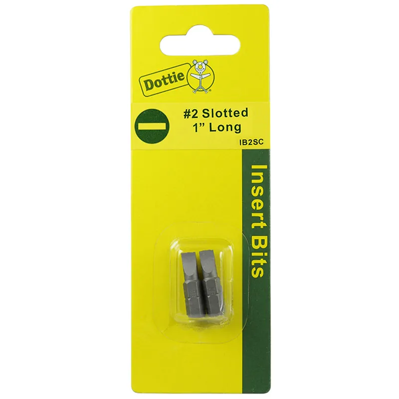 Lh Dottie IB2SC Insert Bit #2 Slotted 1 in. 2 Pieces