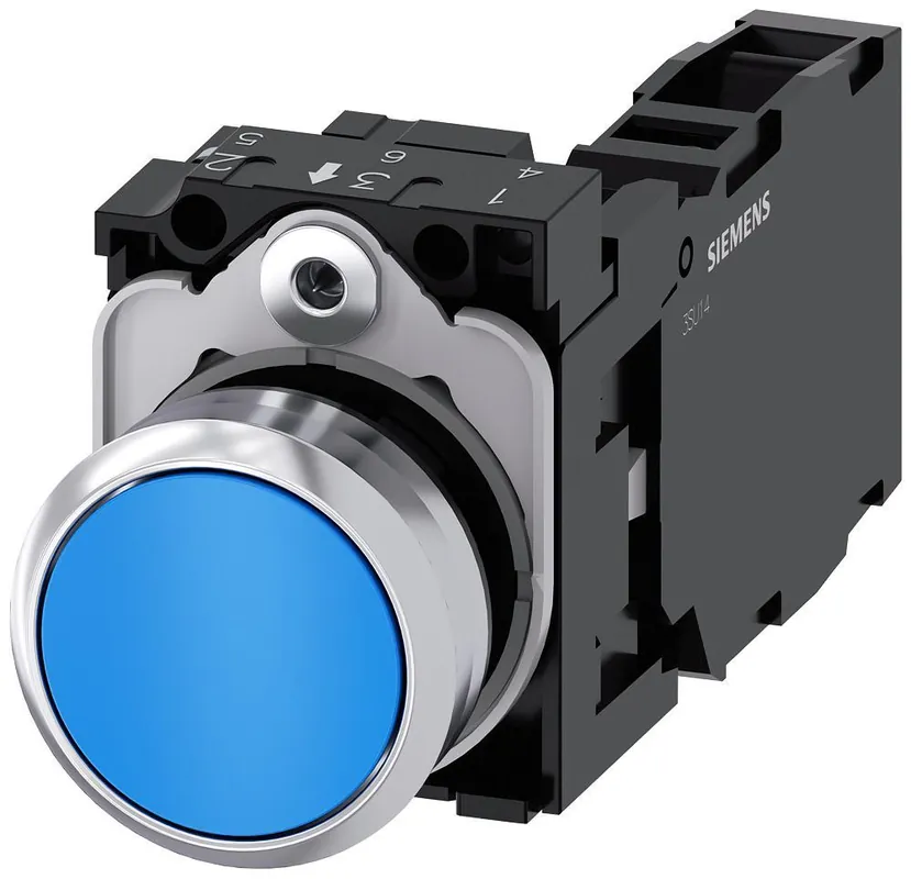 Siemens 3SU11500AB501FA0 Pushbutton Blue
