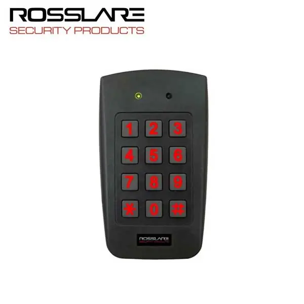 Rosslare AYC-F64 US Single Gang Backlit Prox & PIN Reader - Convertible