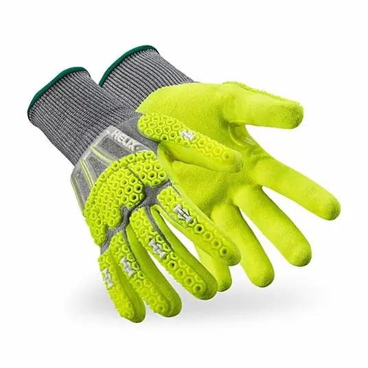Hexarmor 3014-XXL (11) Knit Gloves 2xl (11) ANSI Cut Level A6, ANSI Impact Level 2, Palm, Dipped, Sandy, 1 PR