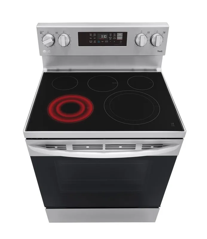 Lg Electronics LREL6323S 30 inches Elec. 6.3 cu ft. Range Fan Convection, Air Fry , EasyClean®& Smart, Freestanding