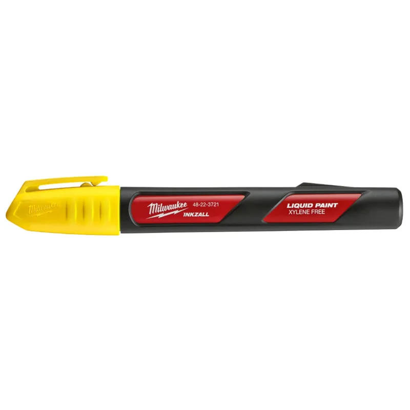 Milwaukee 48-22-3721 inkzall Nib Point Yellow Liquid Paint Job Site Marker