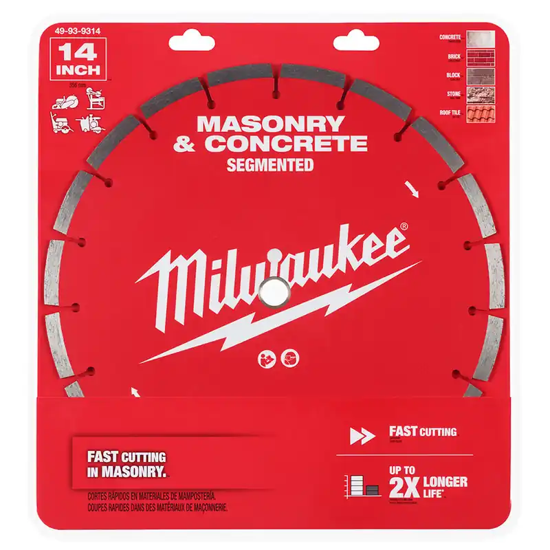 Milwaukee 49-93-9314 14 inches Segmented Masonry & Concrete Diamond Blade