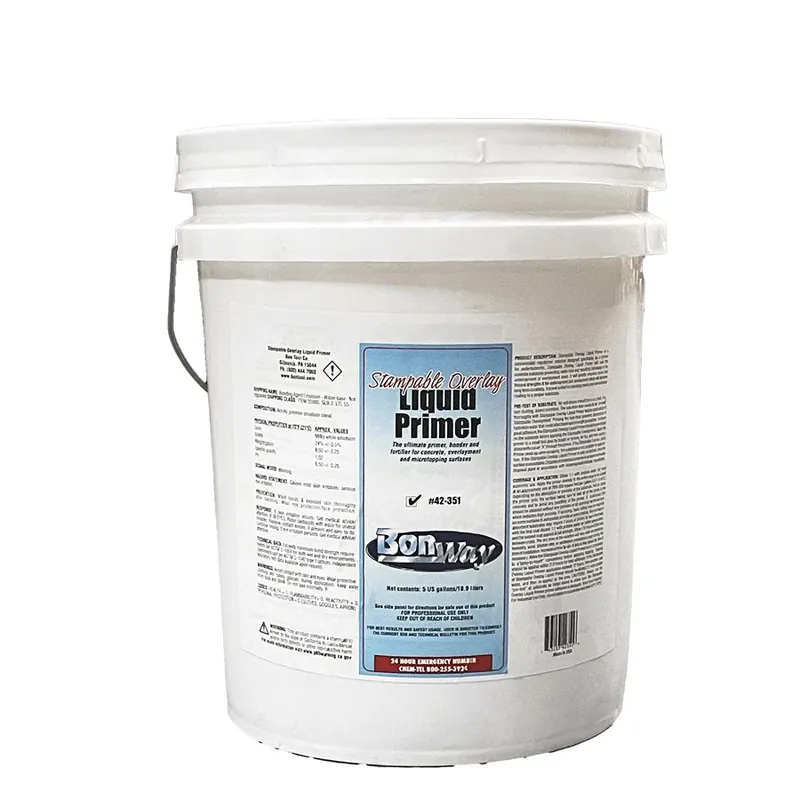 Bonway 42-351 Stampable Overlay - Liquid Primer - 5 Gallon