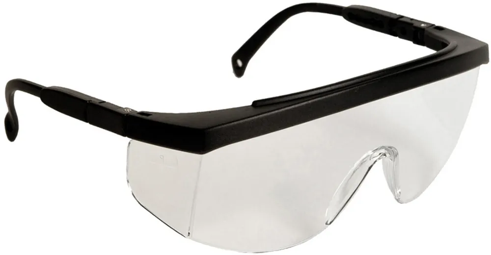 Radians G40110ID G4 Black Safety Glasses With Clear Polycarbonate Hard Coat Lens