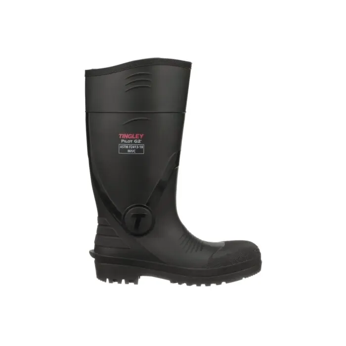 Tingley 31261.07 Pilot G2 Safety Toe PVC Knee Boot, Size 7