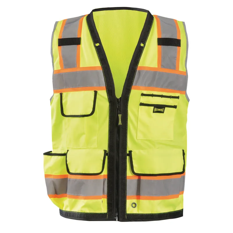 Occunomix LUX-HDS2T-YXL Hi-Viz Yellow Polyester Vest X-Large