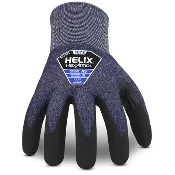Hexarmor 1073-XXL (11) Helix 15 Gauge High Performance Polyethylene Blend And Nitrile Cut Resistant Gloves With Nitrile Coated Palm And Fingertips