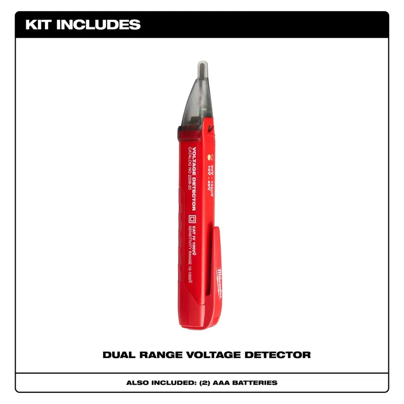 Milwaukee 3202-20 Voltage Detector with LED 50V-1000V AC CAT IV 1000V