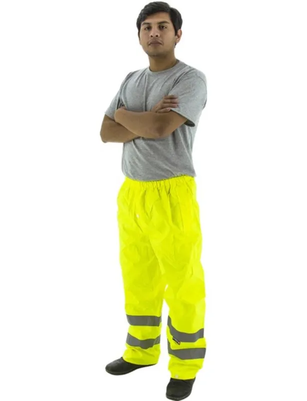 Majestic 75-2351/X1 High Visibility Waterproof Rain Pants ANSI E