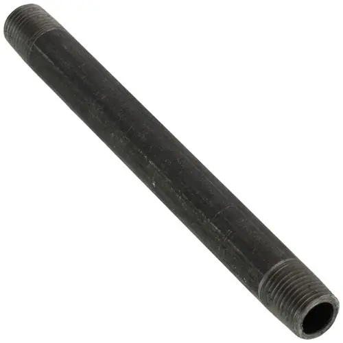 Everflow NPBL1840 1/8 inches x 4 inches Black Steel Nipple