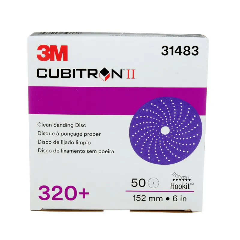 3M 7100141496 Cubitron II Hookit Clean Sanding Abrasive Disc 6 inches 320+