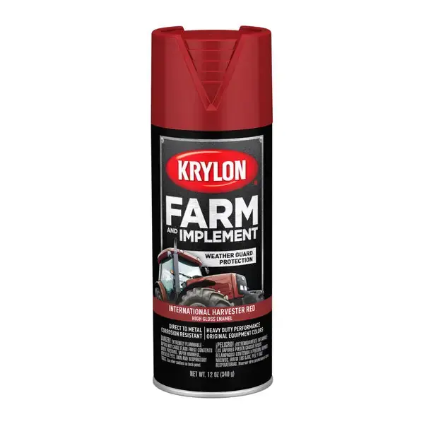 Krylon K01933008 International Harvester Red High Gloss Farm and Implement Brush On-Paint