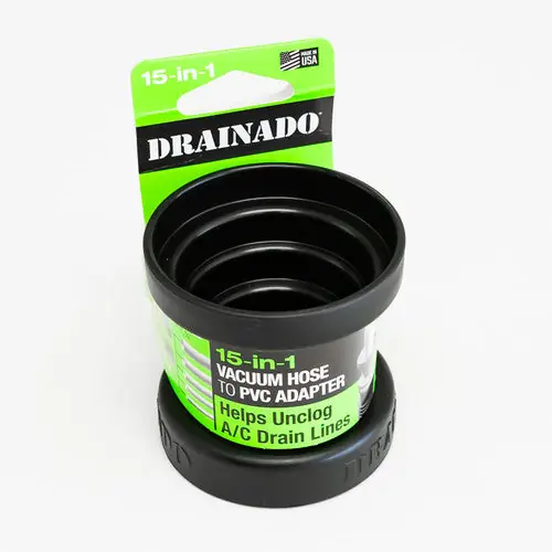 Supplies INV-01 Drainado 15-in-1 Vacuum Hose to A/C PVC Condensate Drain Adapter