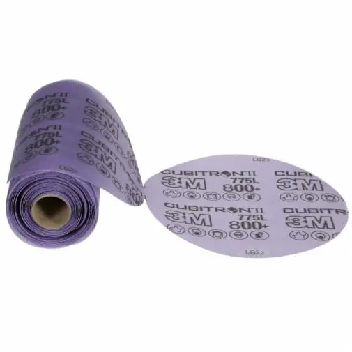 Cubitron 7100383569 II Stikit Film Disc Roll 775L, 800+ 3mil, 125 mm, Linered, 500
