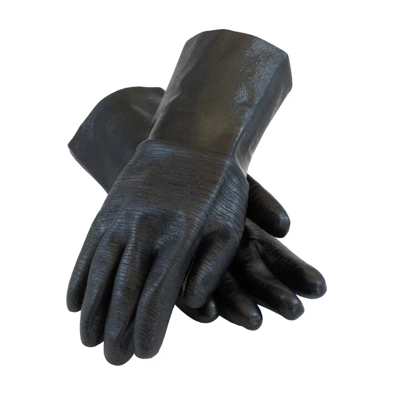 Pip 57-8630R Neoprene Coated Gloves, Etched Rough Finish, 12 inches Gauntlet