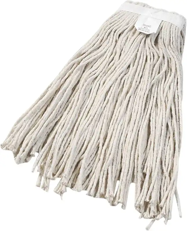 Boardwalk BWK2024CEA Cut-End Wet Mop Head Cotton #24