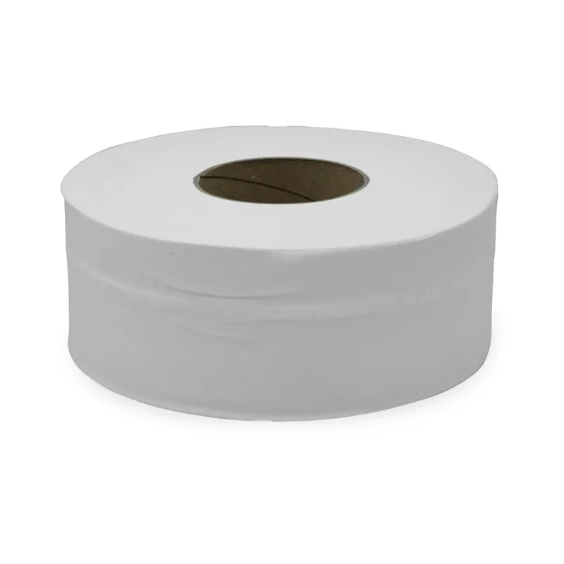Victoria Bay VBJT2900 Toilet Paper & Tissue Roll 3.3IN X1000FT 2PLY Virgin Paper Embossed Jumbo Jr (JRT) 12 Rolls/Case