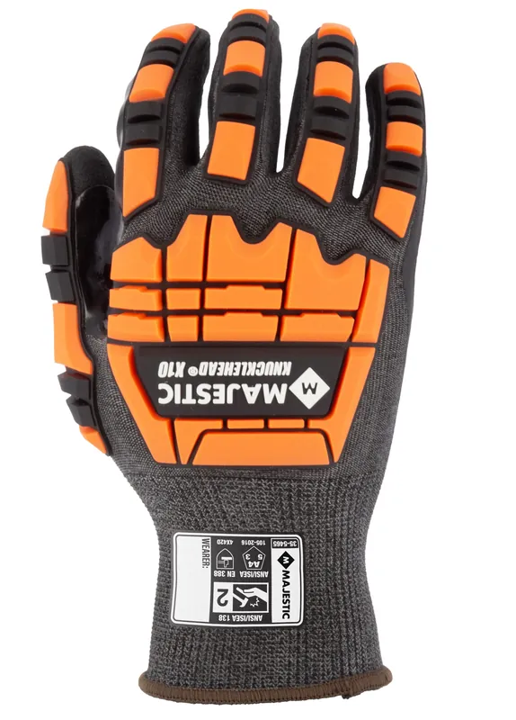 X-10 35-5465/L Korplex Glove with Foam Nitrile Palm, 18g, ANSI A4