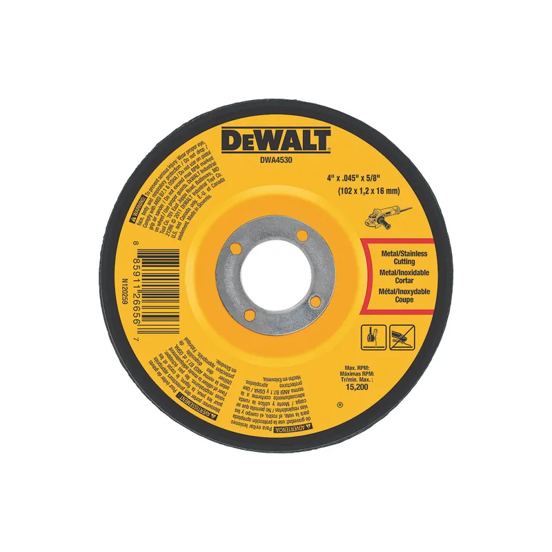 Dewalt DWA4530 Metal Cut-Off Wheel 4 in x .045 in x 5/8 in