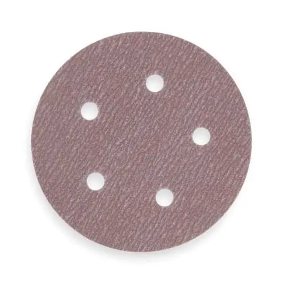 Norton 66261131581 5 inches P120-B Norton No-Fil Adalox NorGrip Vac D-3328 A275 Paper Hook and Loop Discs